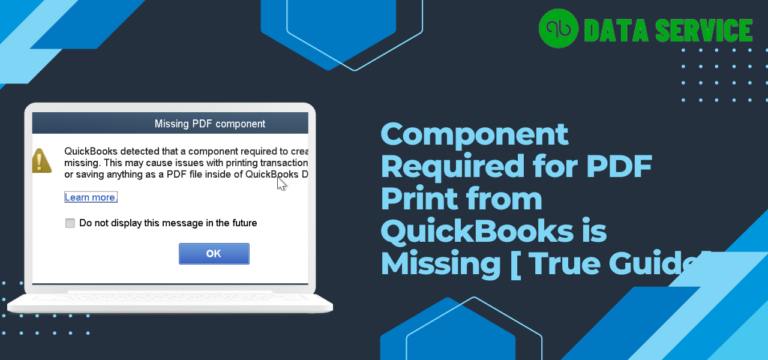 QuickBooks Missing PDF Component