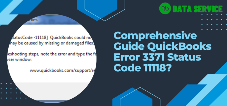 Error 3371 Status Code 11118 in QuickBooks