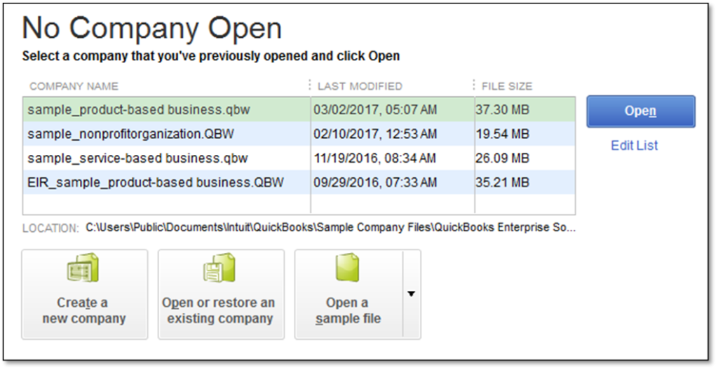 Intuit-QuickBooks-No-Company-File-window