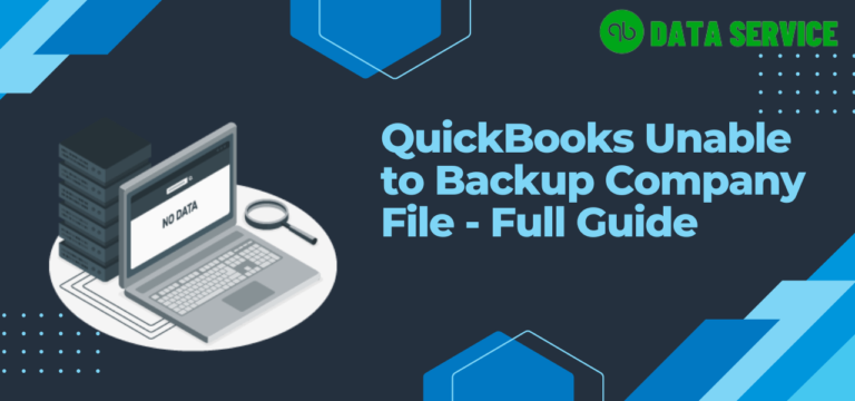 QuickBooks Unable to Backup Company File