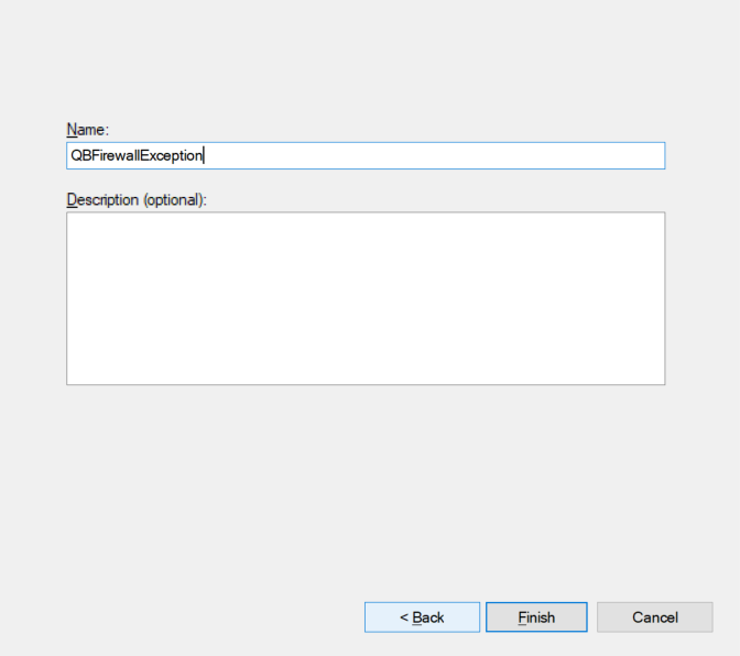 Name QuickBooks Firewall Exception