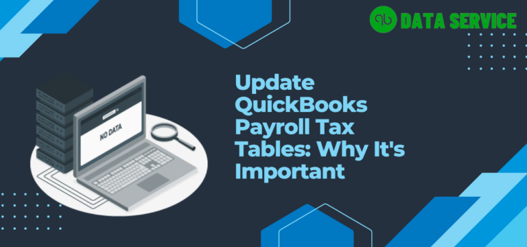 Update QuickBooks Payroll Tax Tables
