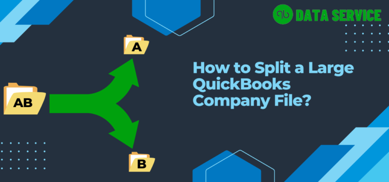 Split a Large QuickBooks Company File