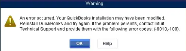 QuickBooks Error 6010, 100