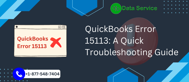 QuickBooks Error 15113