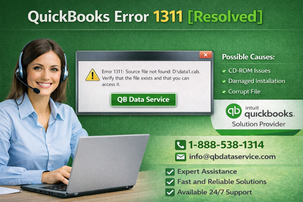 QuickBooks error 1311