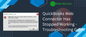 QuickBooks Web Connector Has Stopped Working