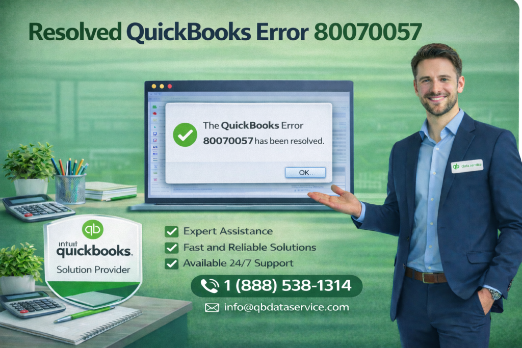 QuickBooks Error 80070057