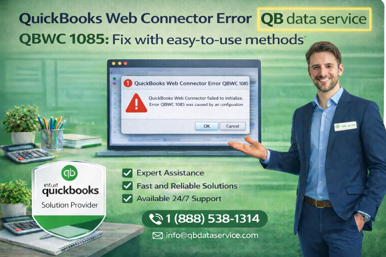 QuickBooks Web Connector Error QBWC 1085