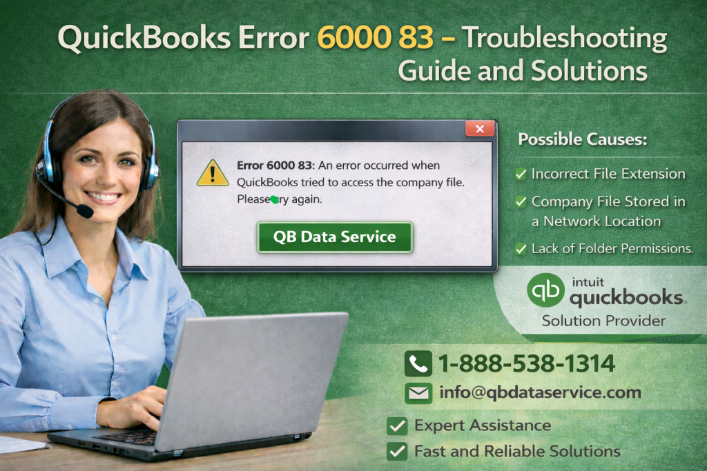 QuickBooks error 6000 83