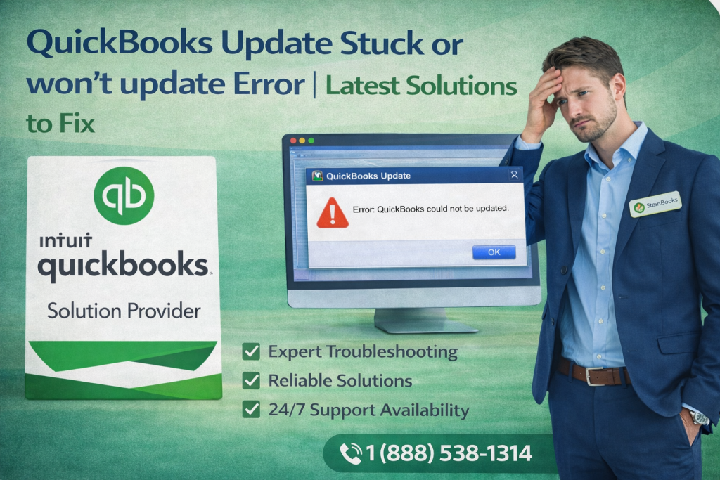 QuickBooks Update Stuck or won’t update Error