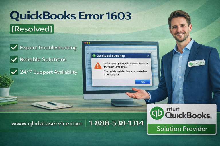 QuickBooks error 1603