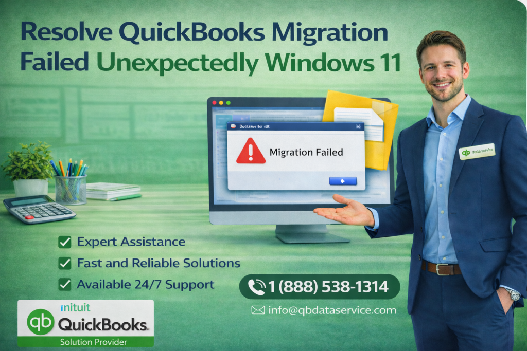 QuickBooks migration failed unexpectedly