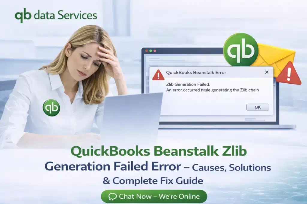 QuickBooks Beanstalk Zlib Generation Failed Error